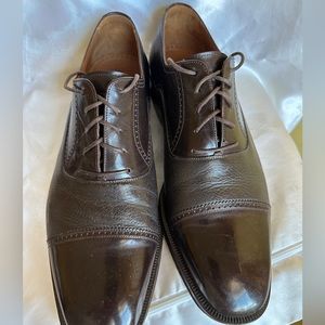 Men’s Magnanni dark brown lace up dress shoe size 12